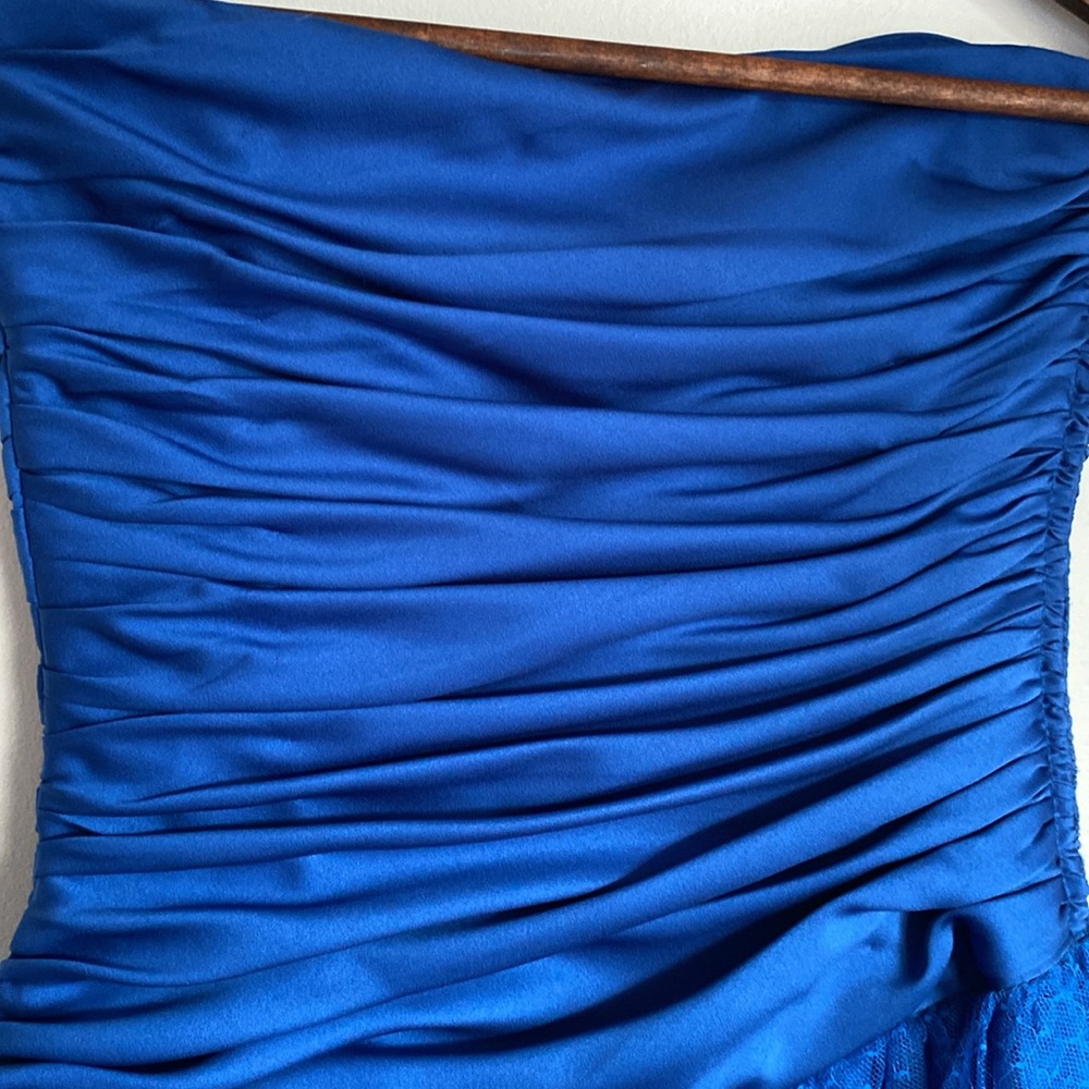 💙🦋Vintage blue prom/formal mini dress handmade womens/youth/junior size 6. - Picture 5 of 15